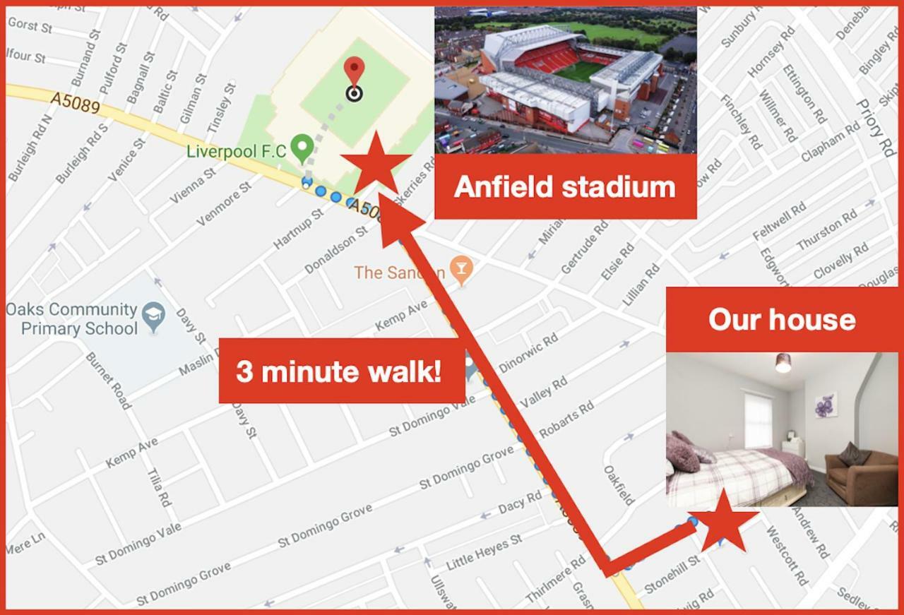 Comfortable Liverpool Townhouse - Free Parking מראה חיצוני תמונה